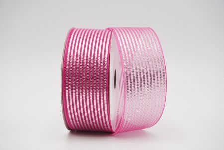 Sheer ribbon with Glitter stripes